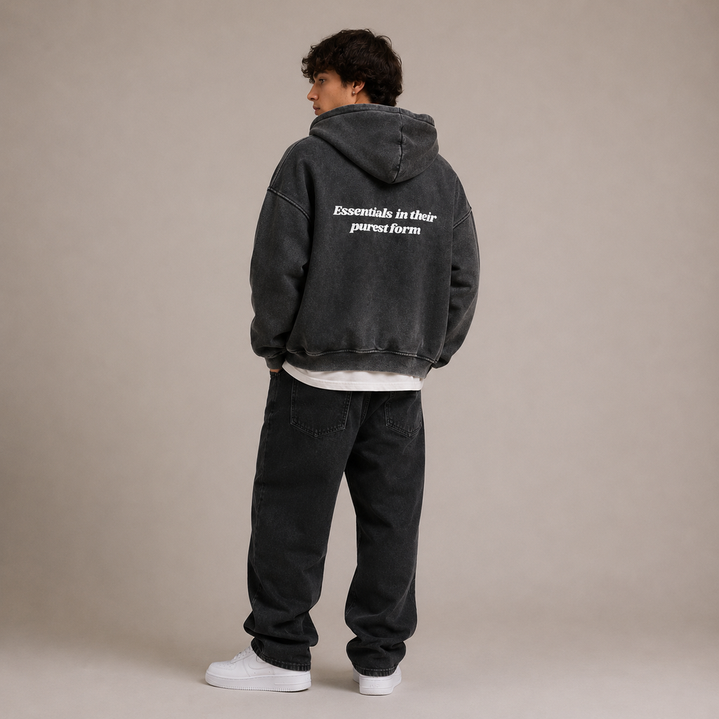 blnk. Pure Essentials Zip-Through Hoodie